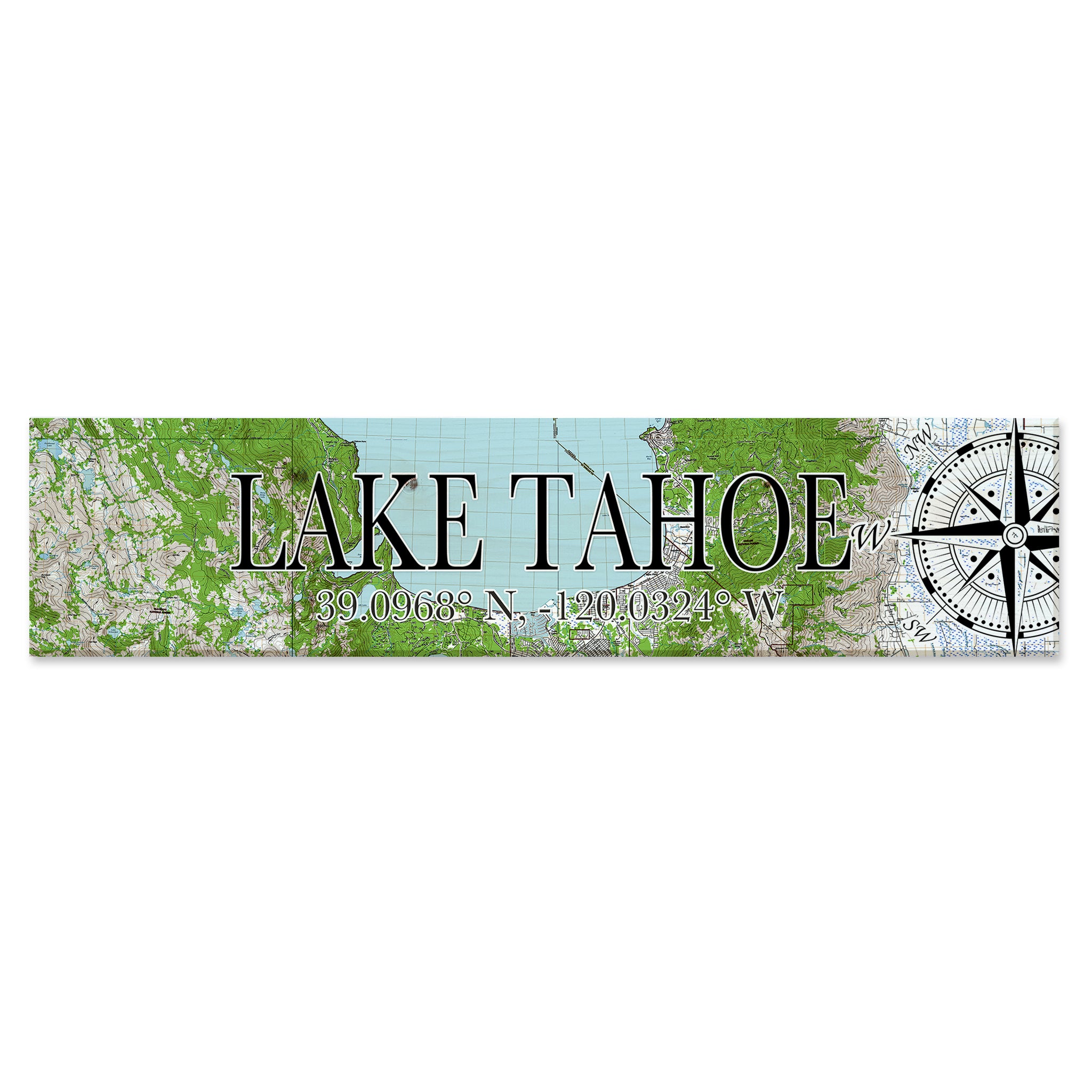 Lake Tahoe, CA  Coordinate Sign
