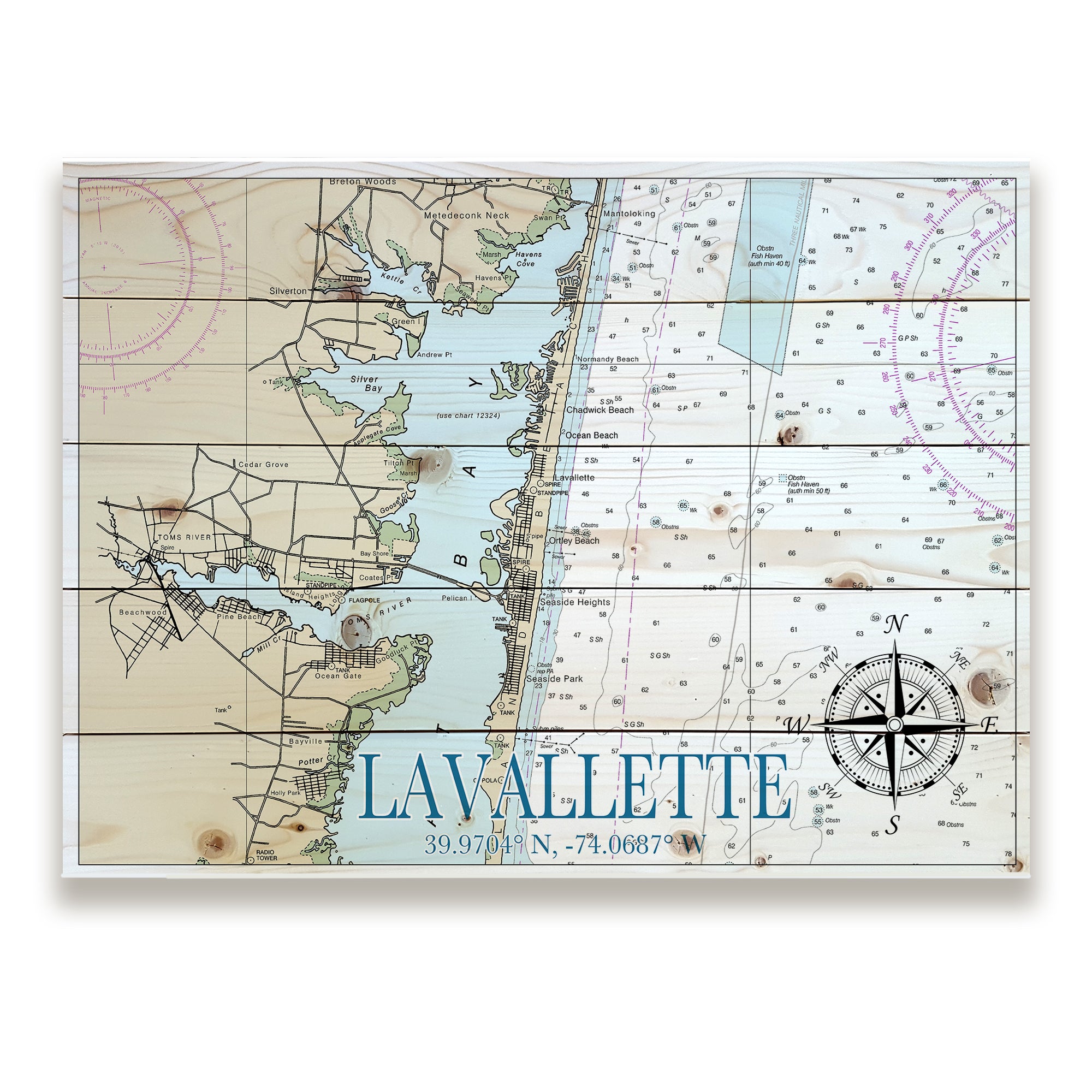 Lavallette, NJ Pallet Map
