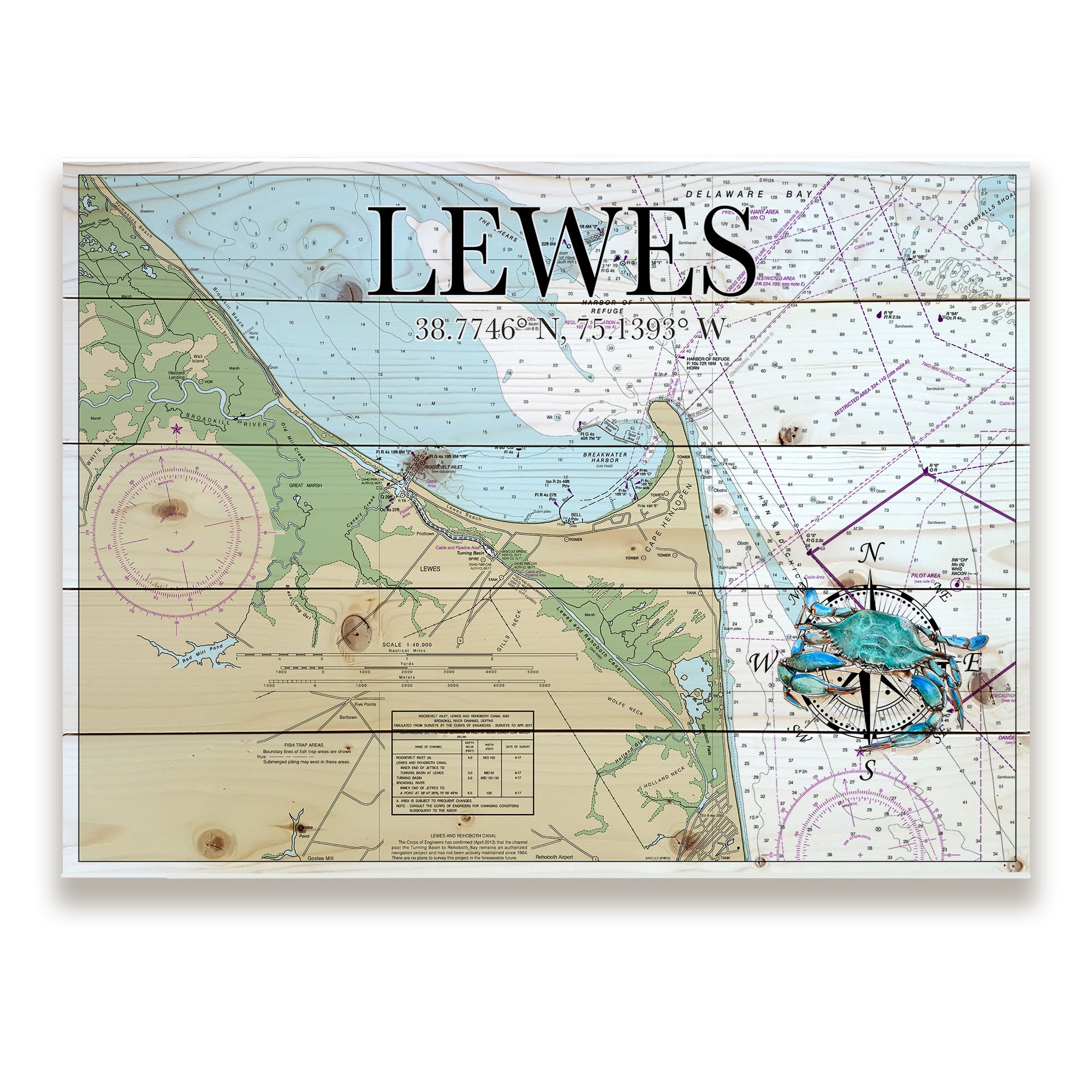 Lewes, DE Pallet Map