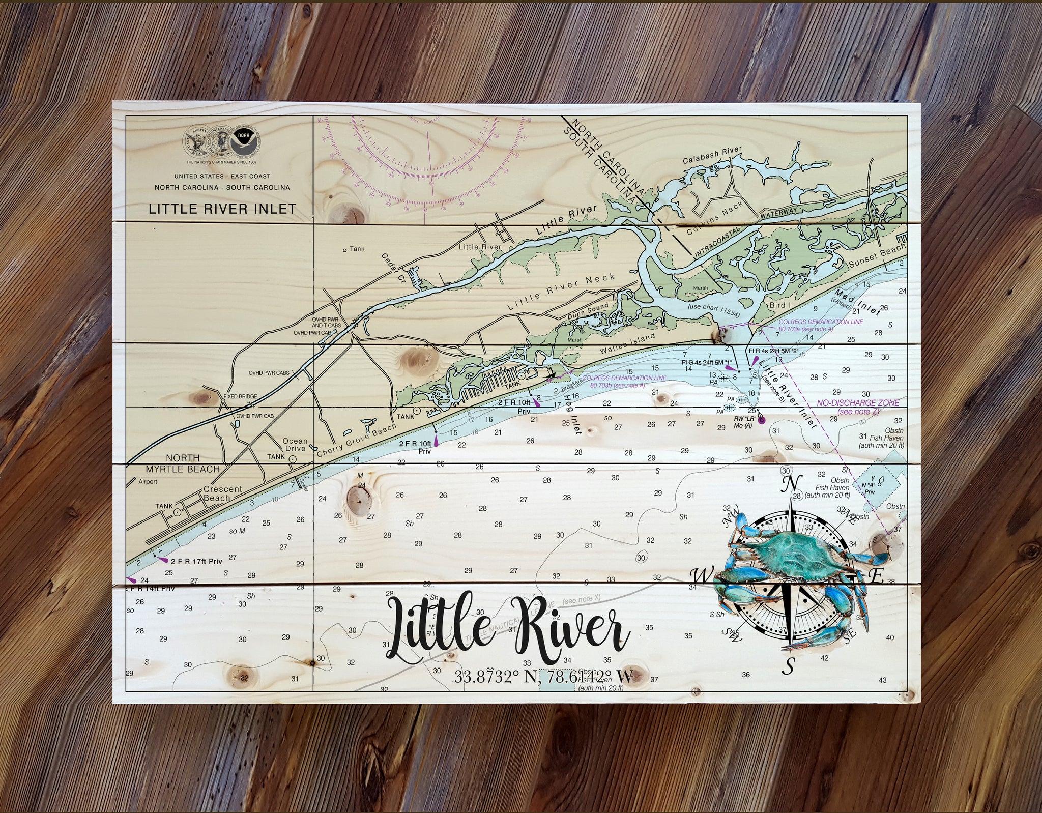 Little River, SC Pallet Map