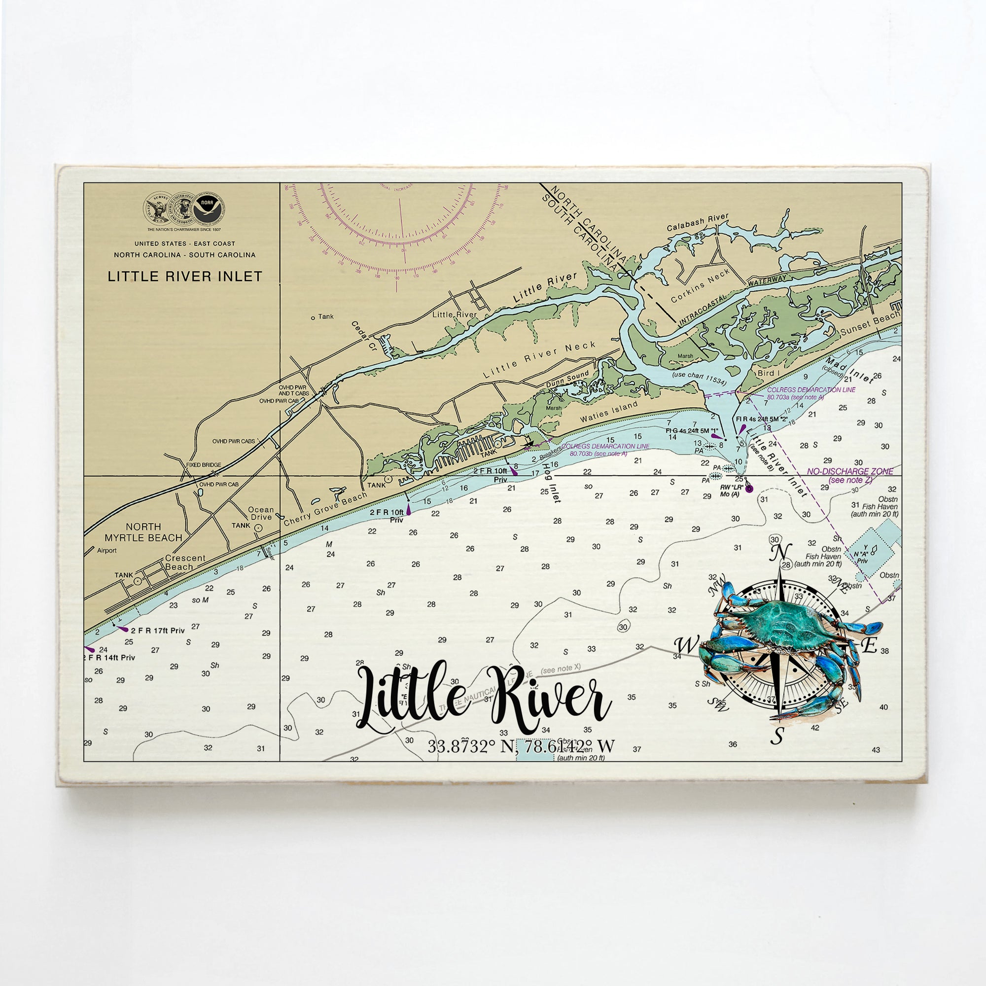 Little River, SC  Plank Map