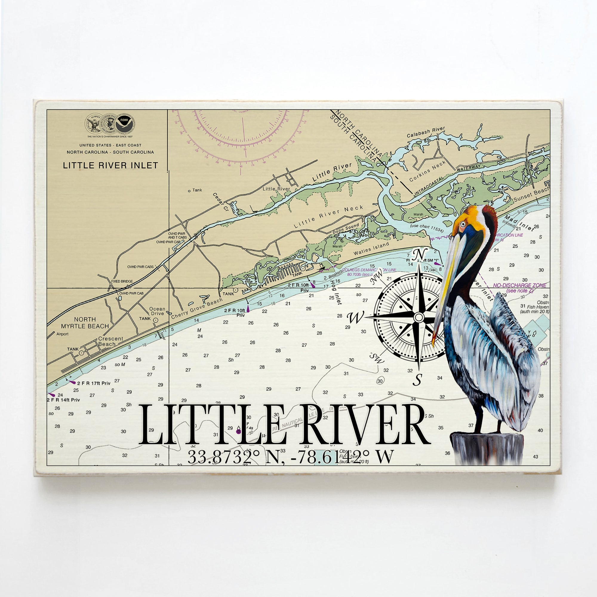 Little River, SC  Pelican Plank Map