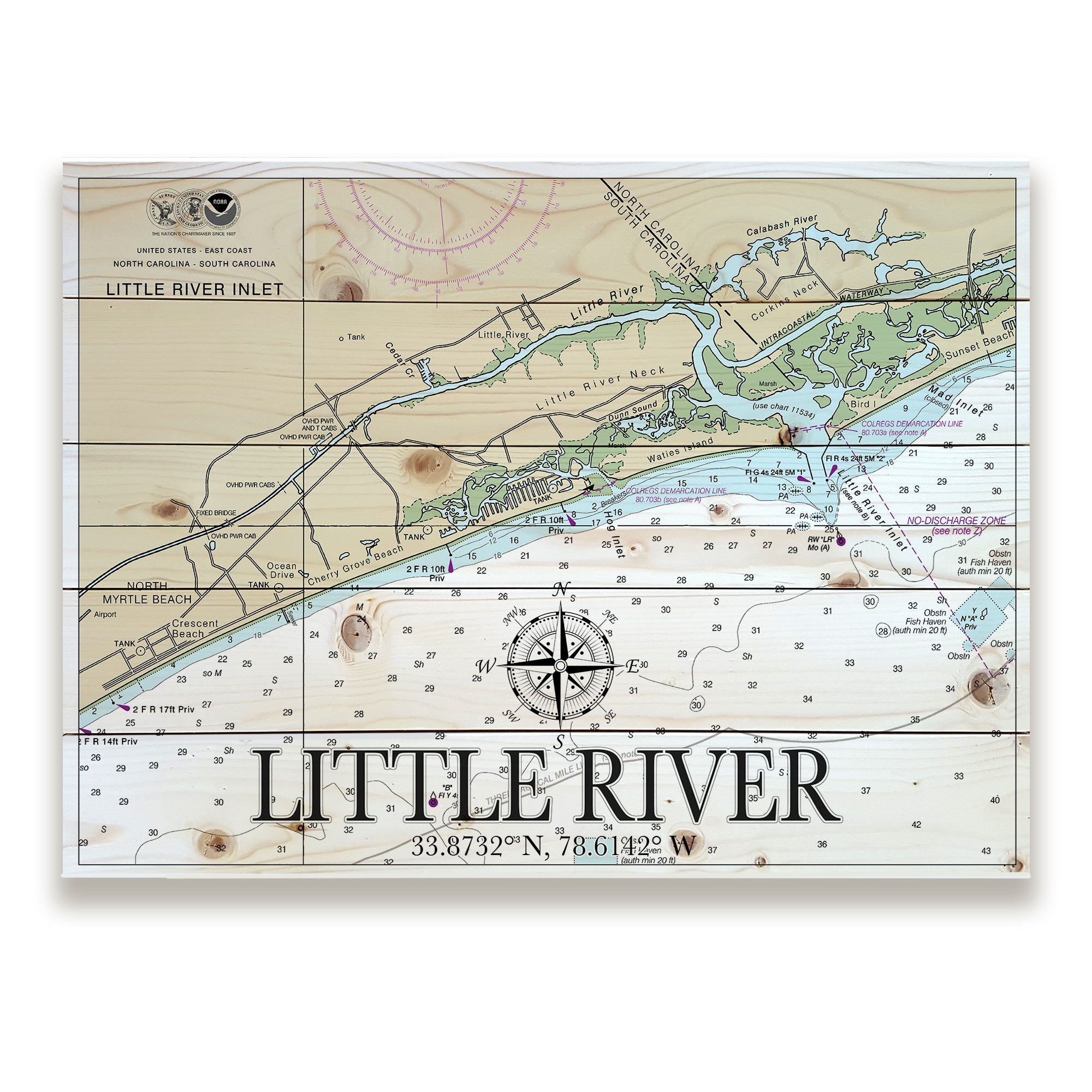 Little River, SC Pallet Map