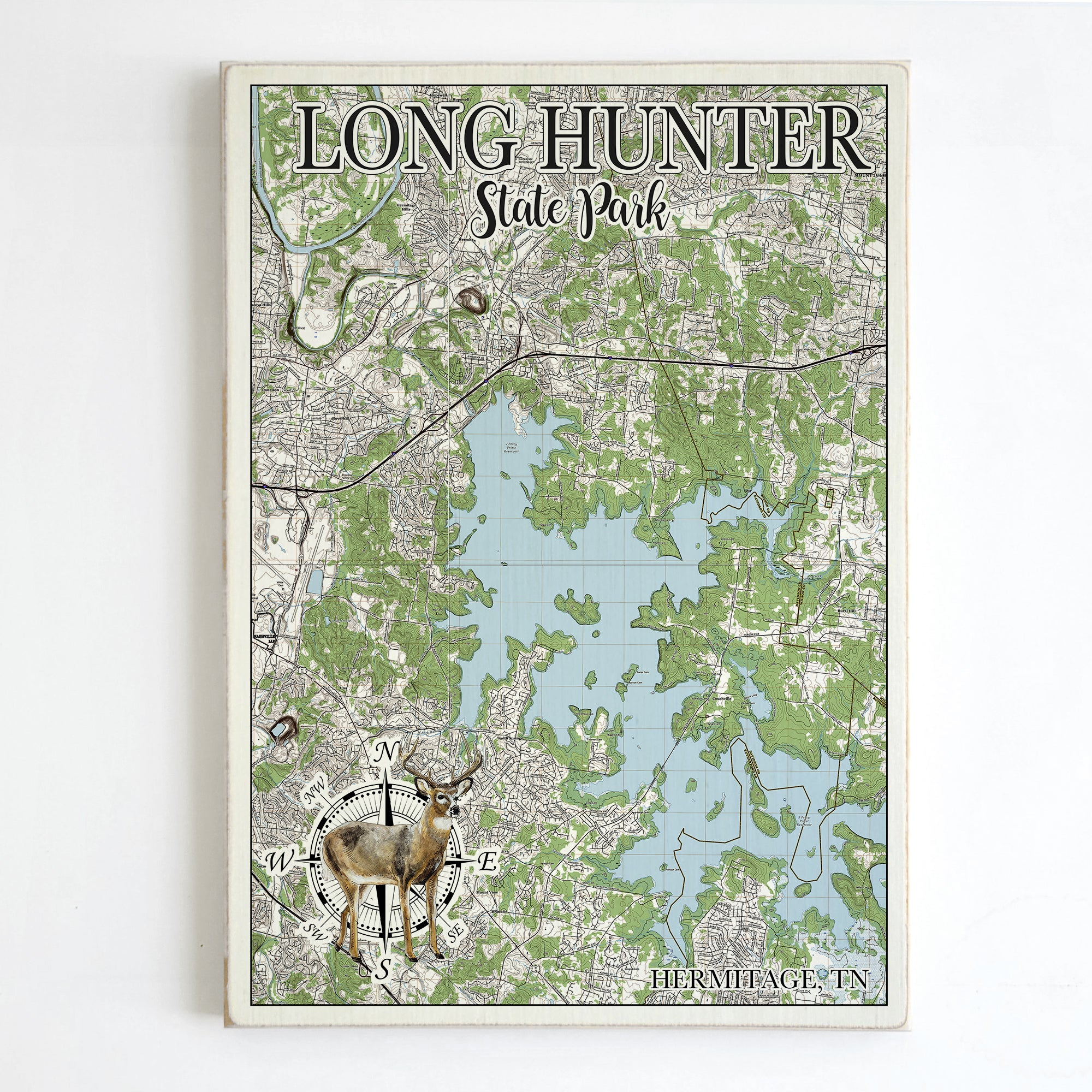 Long Hunter , TN  Plank Map