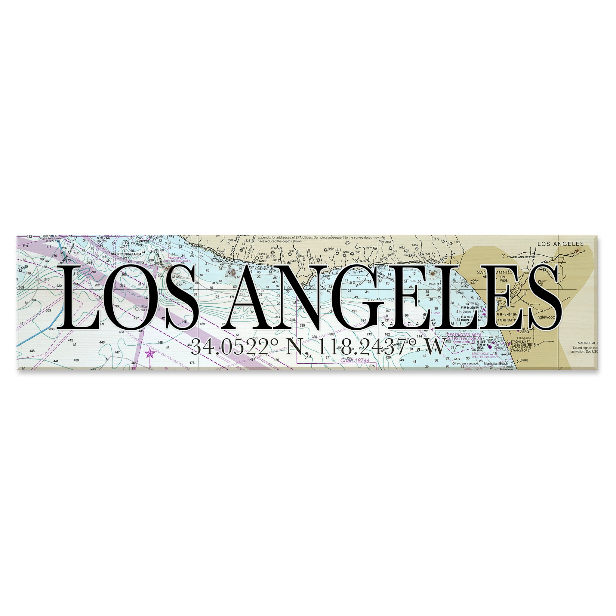 Los Angeles, CA Coordinate Sign