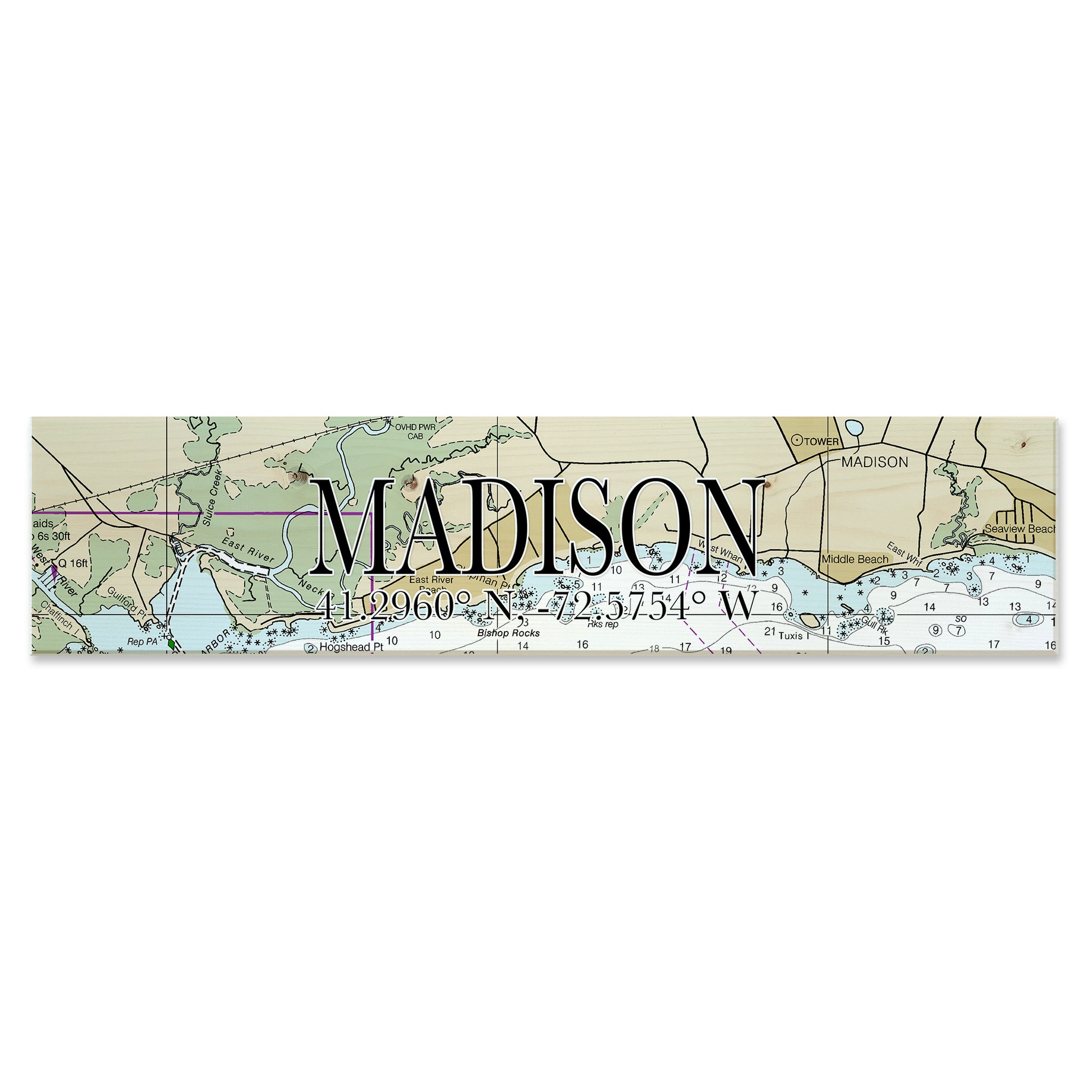 Madison, CT Coordinate Sign