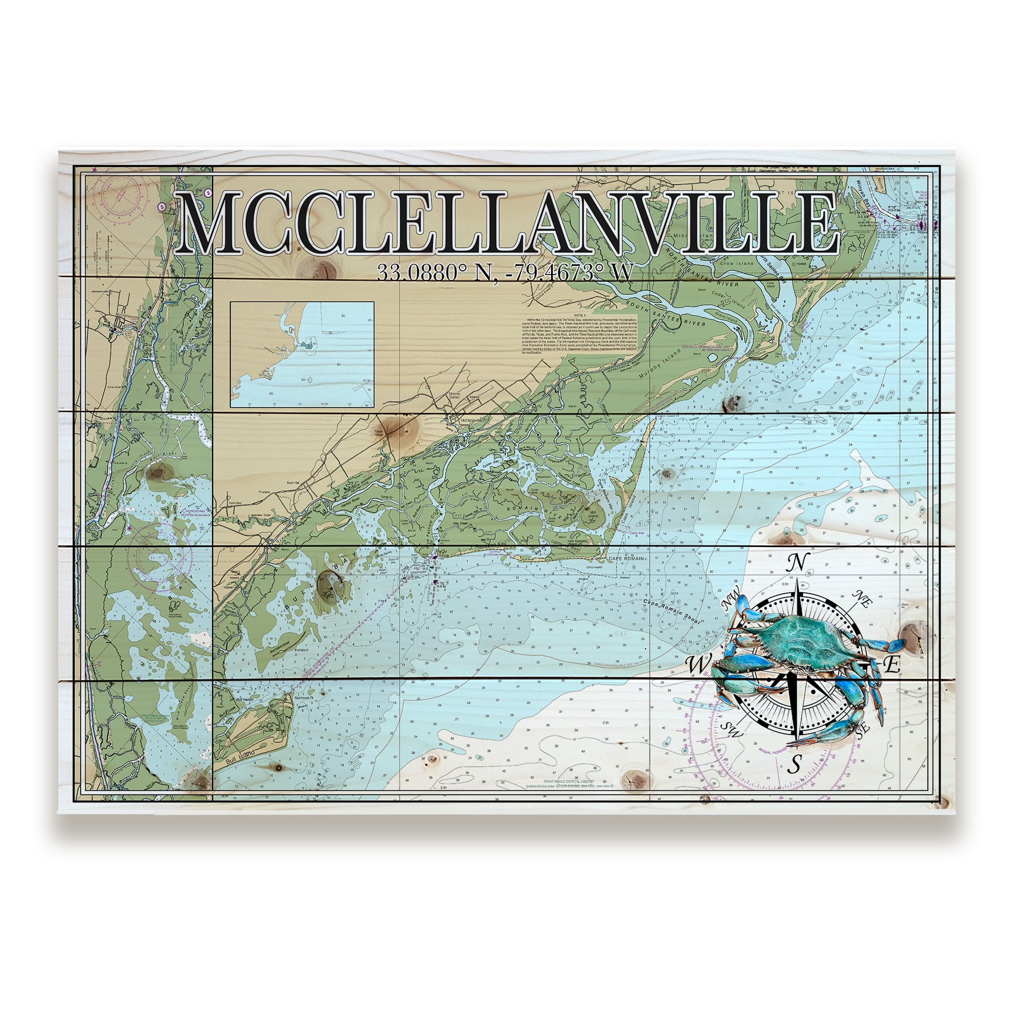 McClellanville, SC Pallet Map