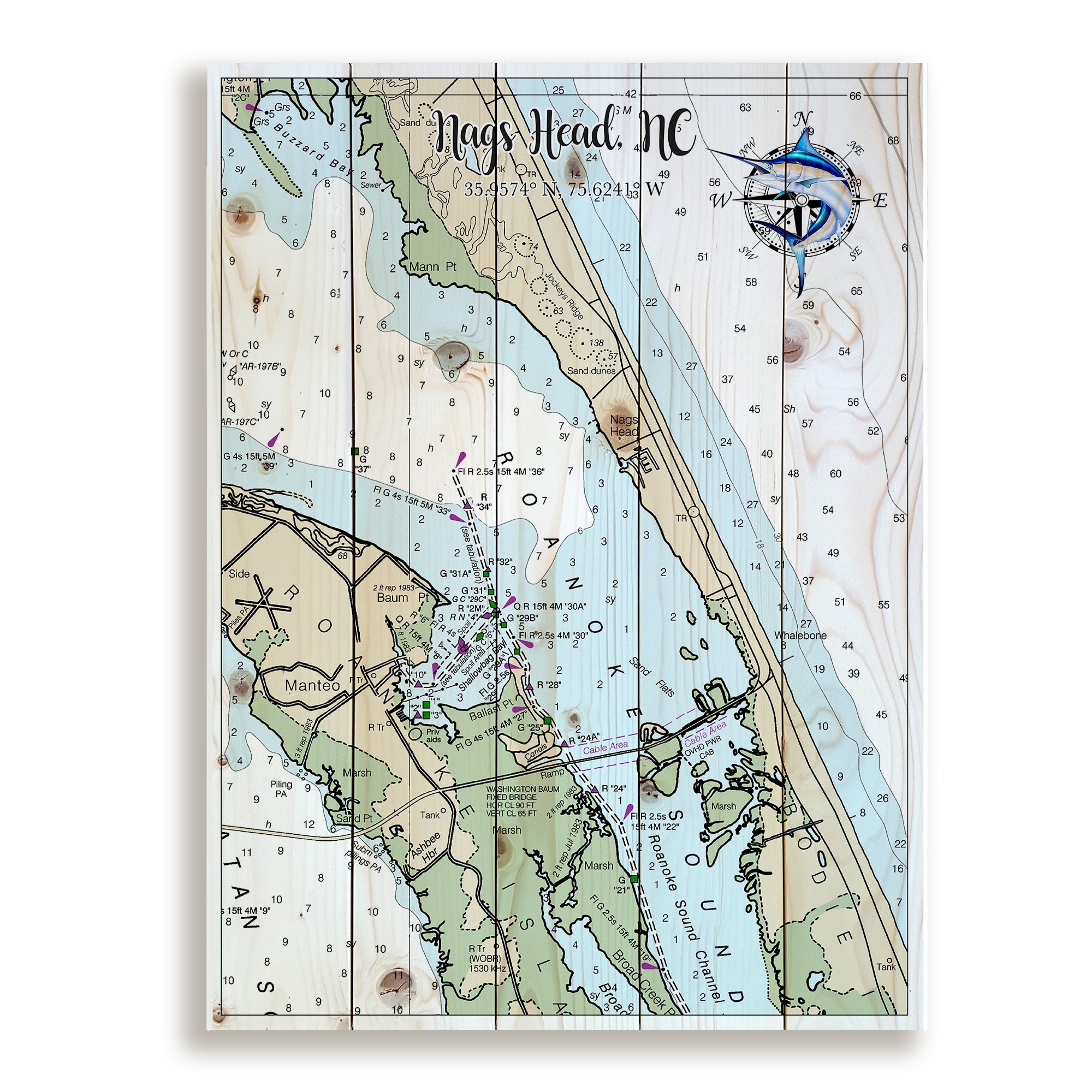 Nags Head, NC - Sailfish Pallet Map