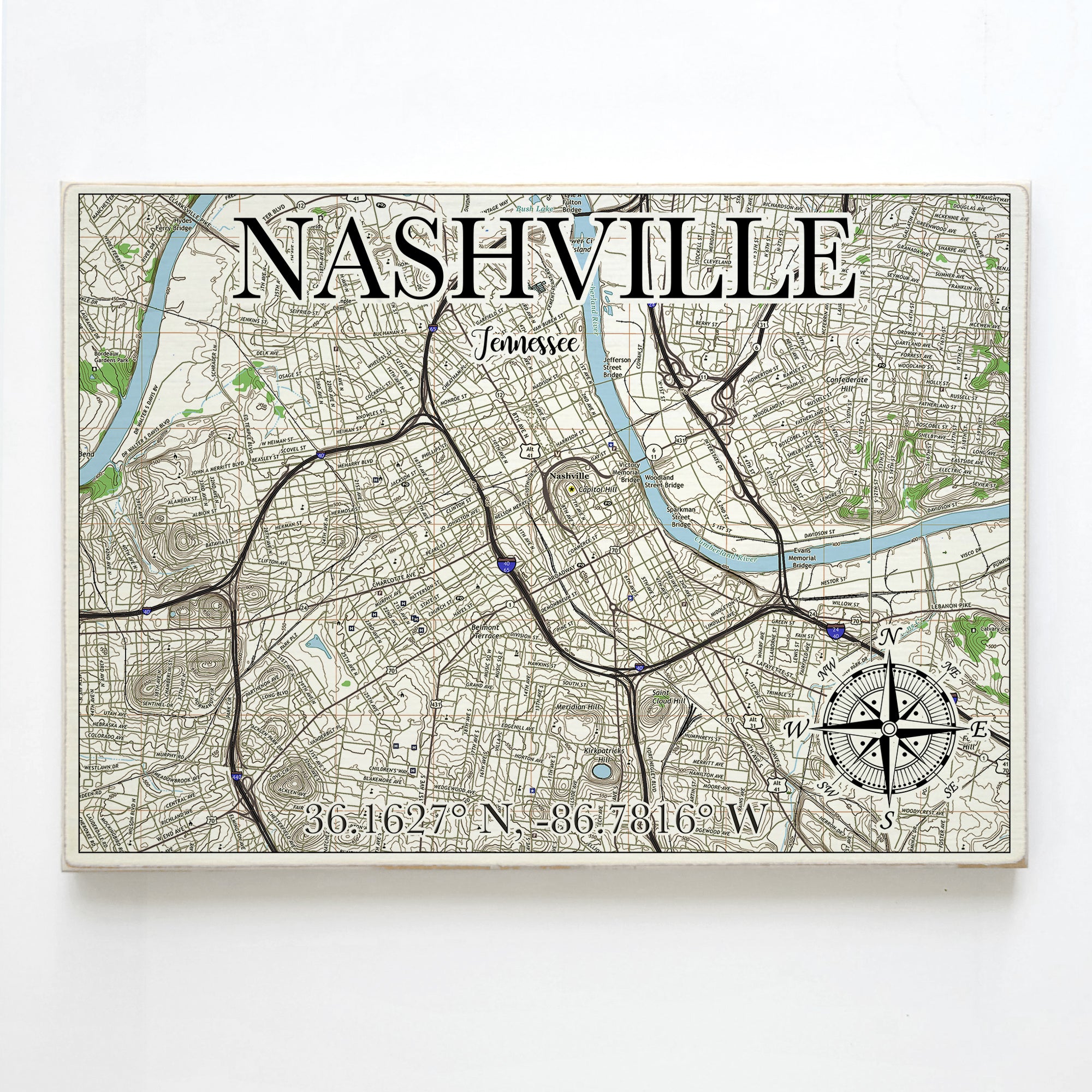 Nashville , TN  Plank Map