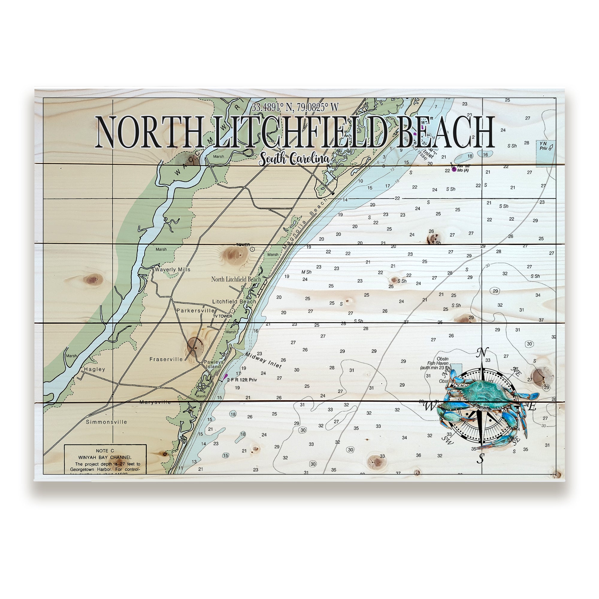 North Litchfield, SC Pallet Map