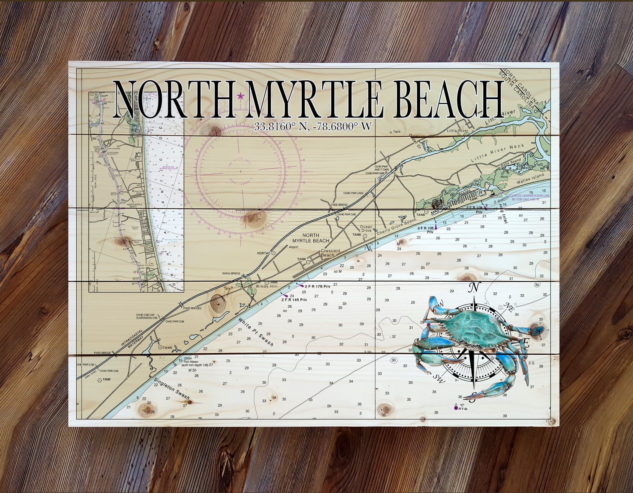 North Myrtle Beach, SC Pallet Map