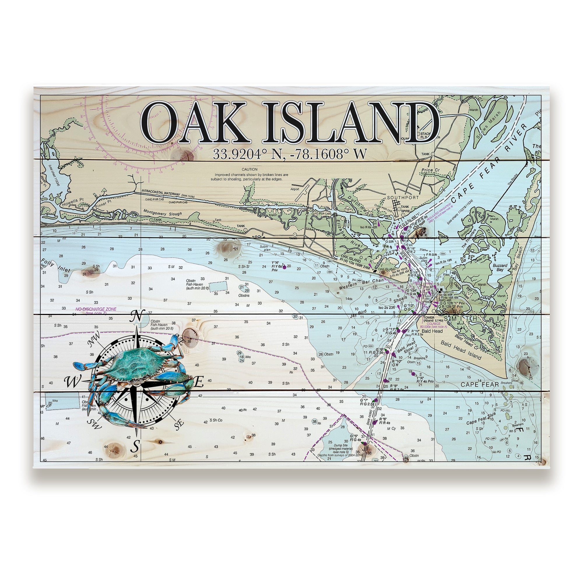 Oak Island, NC - Pallet Map