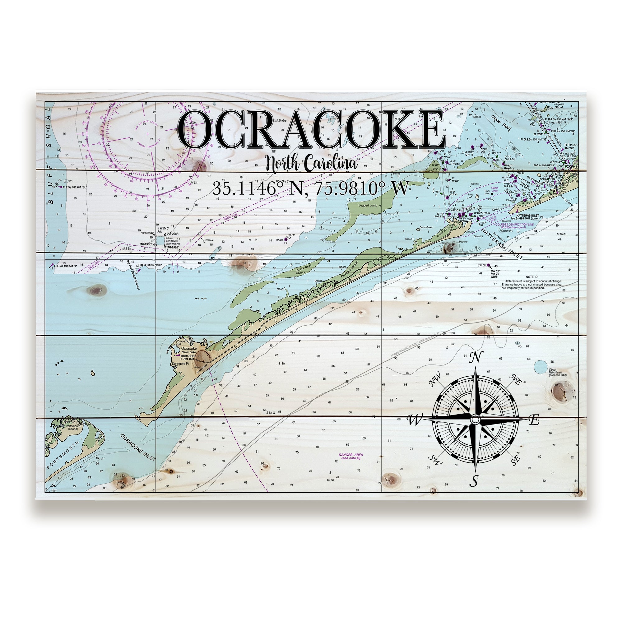 Ocracoke,  NC - Pallet Map