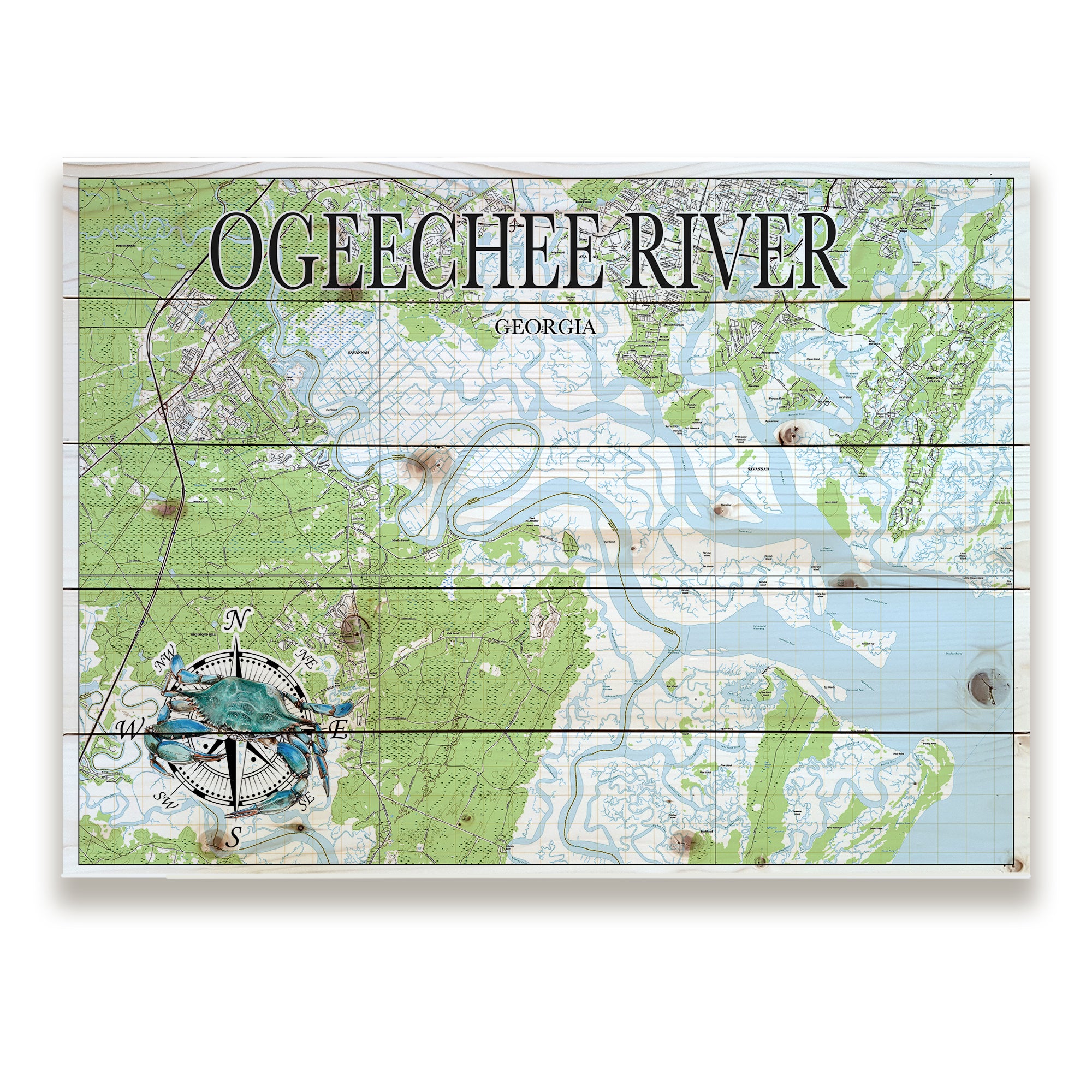 Ogeechee River , GA Pallet Map