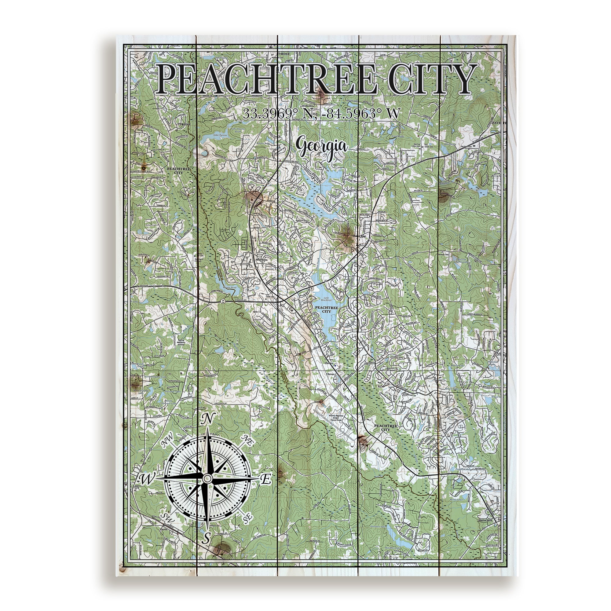 Peachtree City, GA Pallet Map