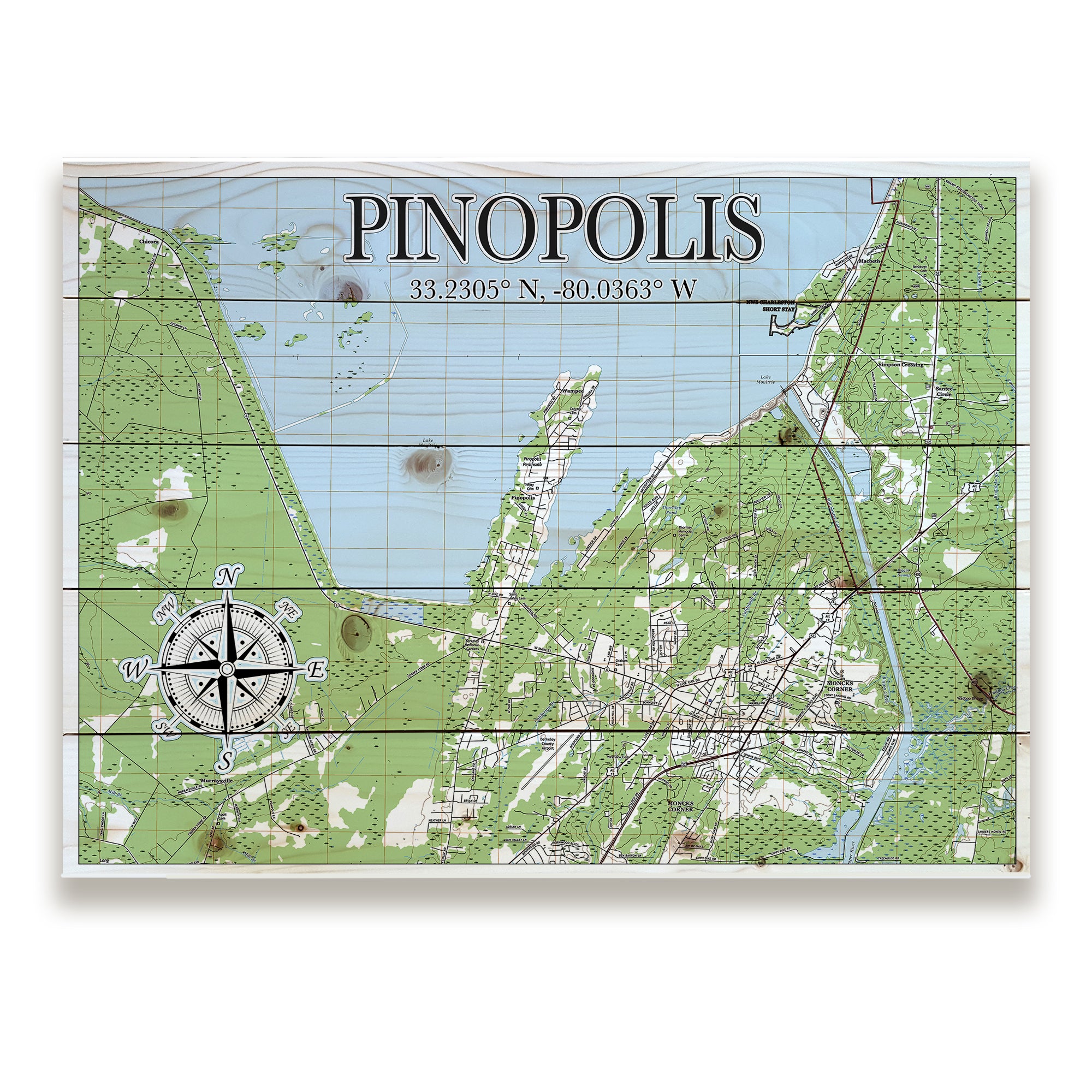 Pinopolis, SC Pallet Map