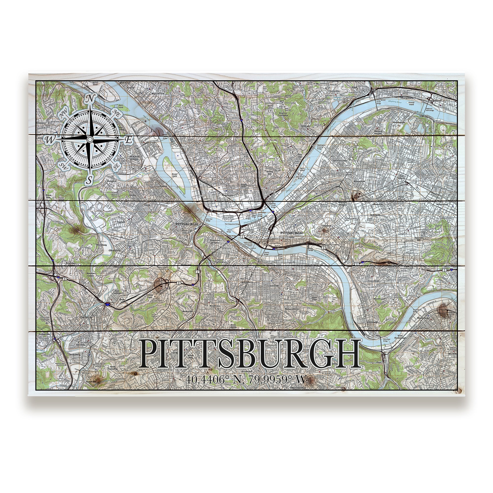 Pittsburgh, PA Pallet Map