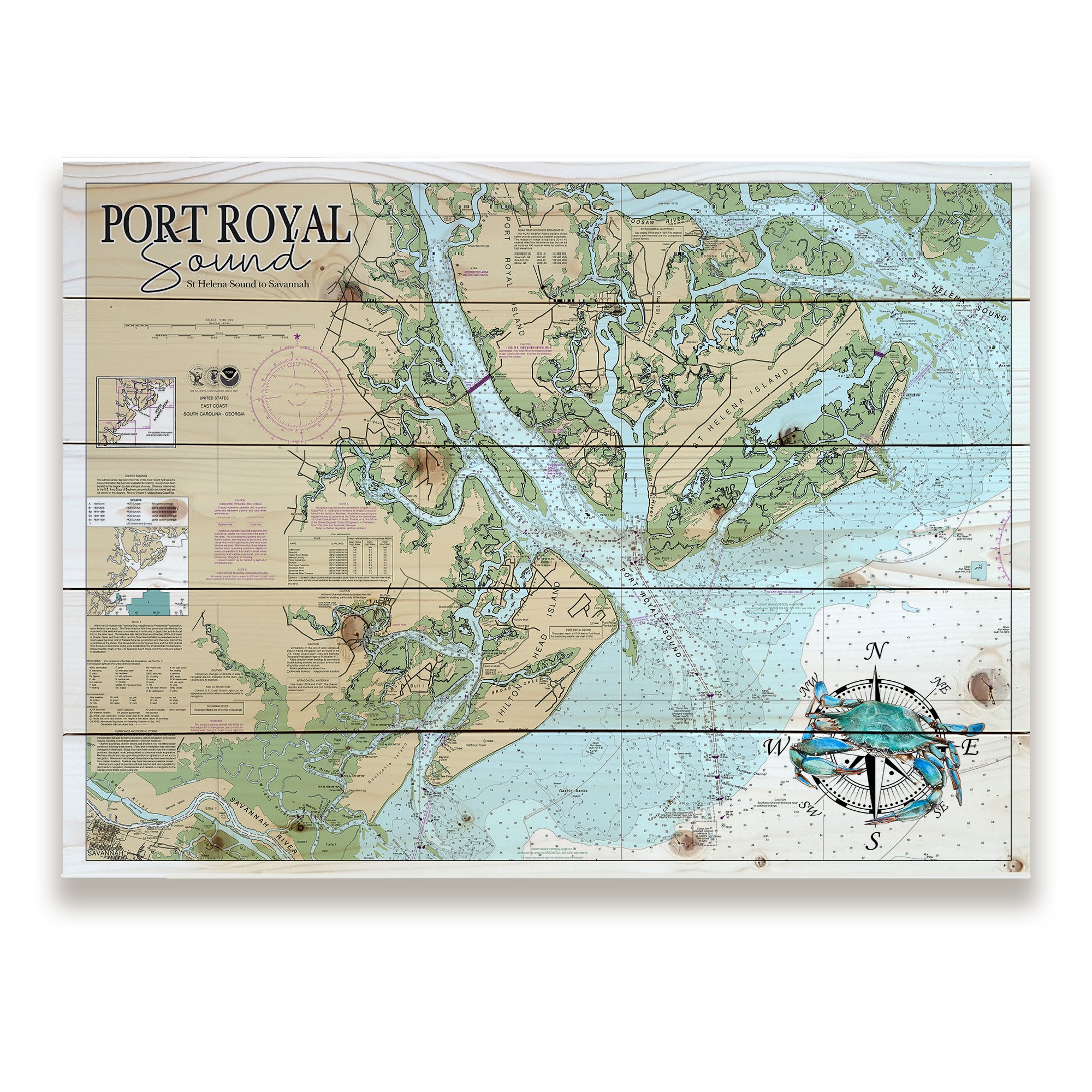 Port Royal Sound, GA Pallet Map