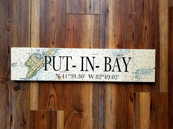 Put in Bay, OH Coordinate Sign