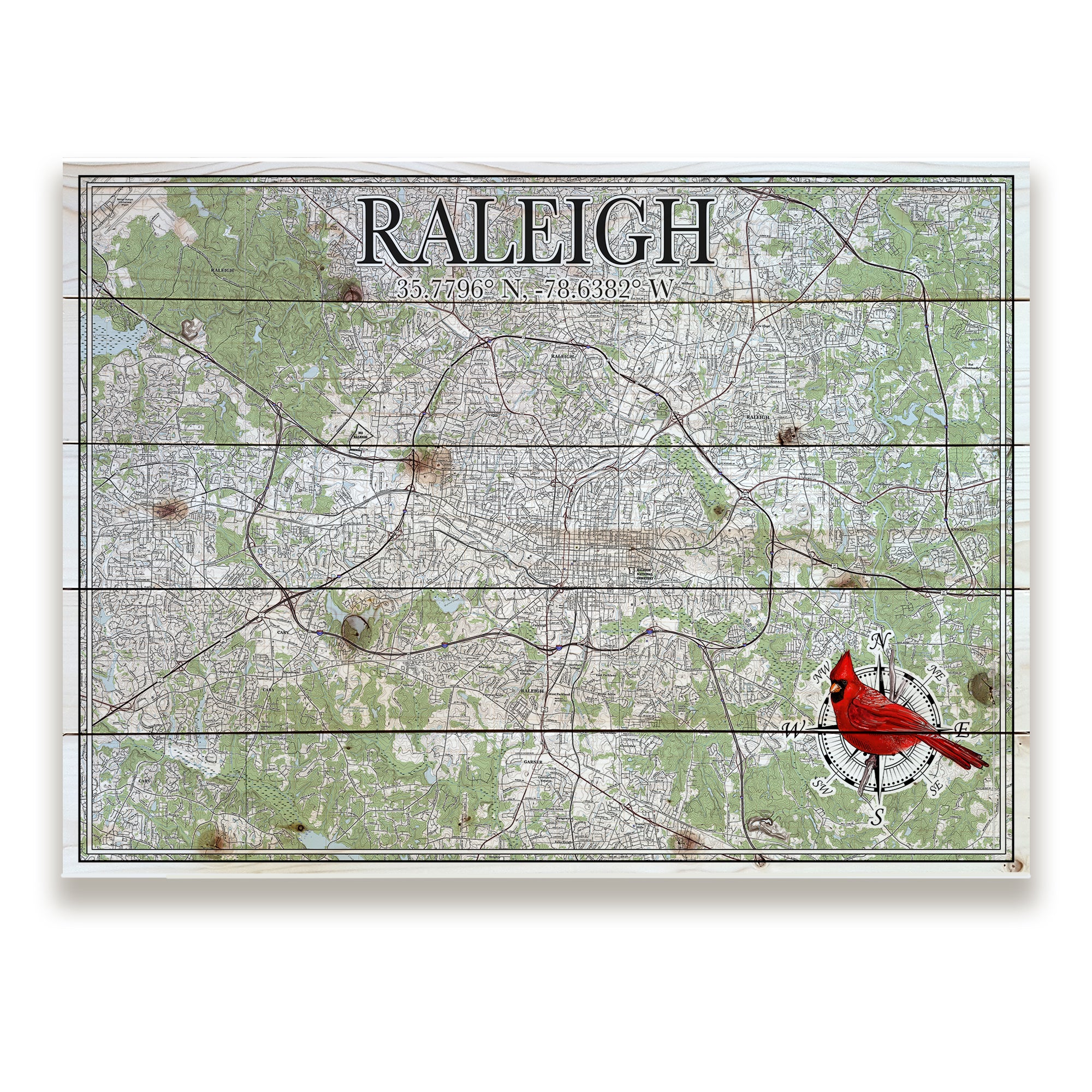 Raleigh NC - Cardinal Pallet Map