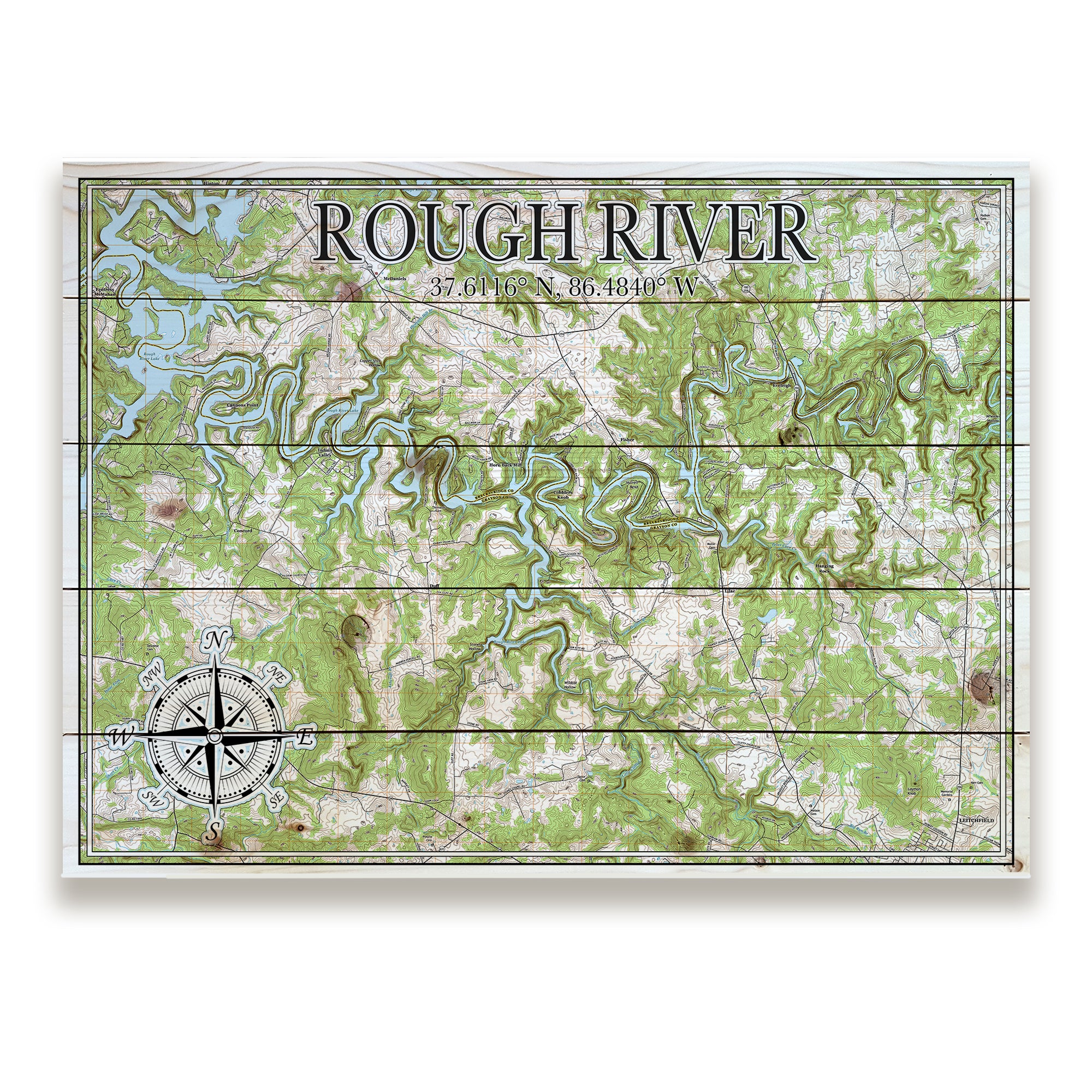 Rough River, KY Pallet Map