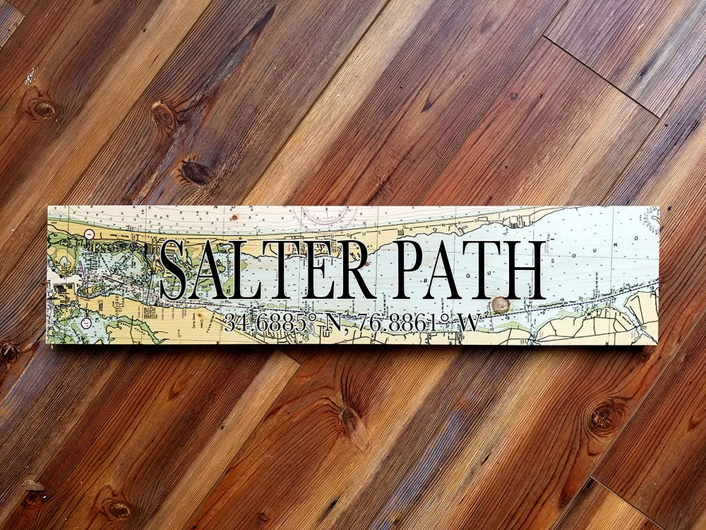 Salter Path, NC Coordinate Sign