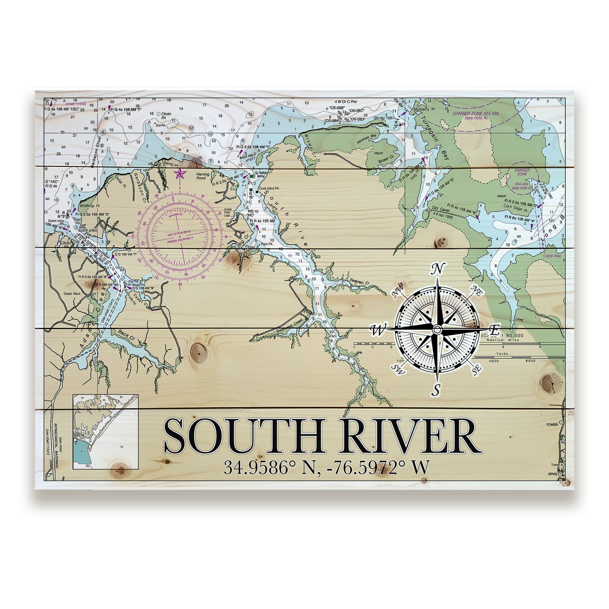 South River, NC  Pallet Map