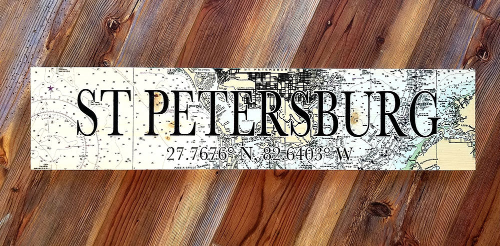 St Petersburg, FL Coordinate Sign