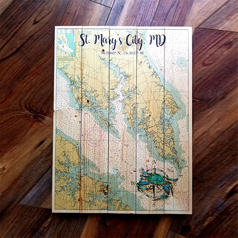 St Marys City, MD Pallet Map