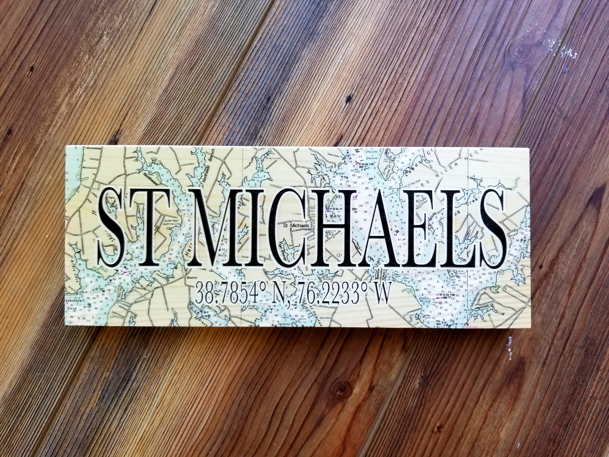 St Michaels, MD Mini Coordinate Sign