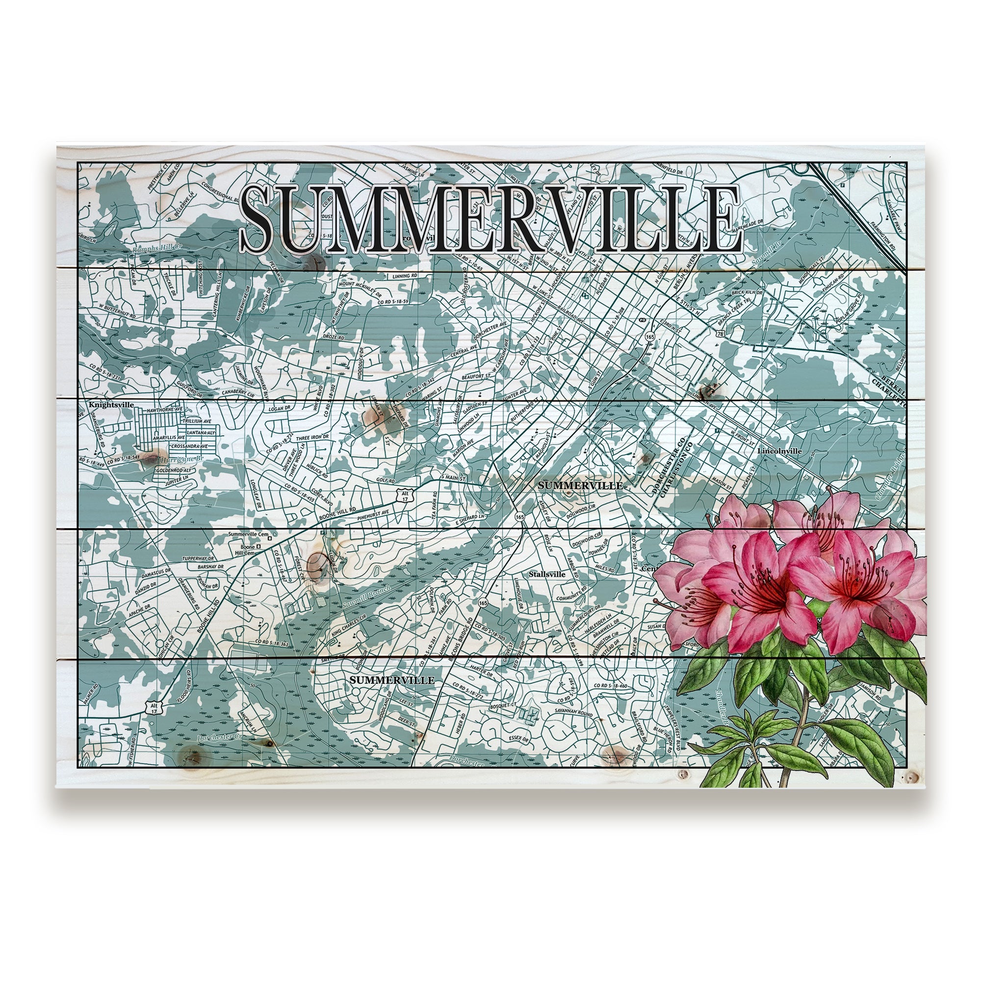 Summerville, SC - Azalea Pallet Map