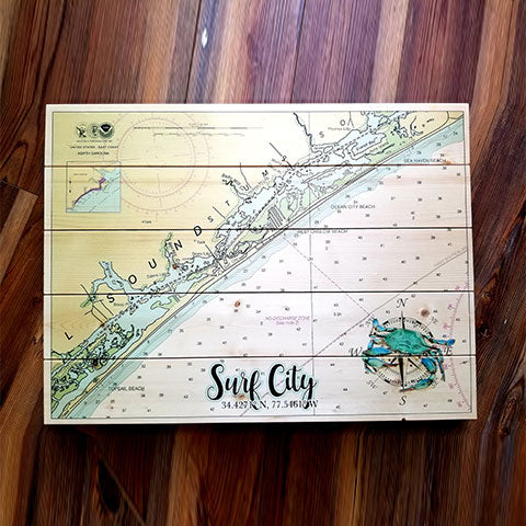 Surf City, NC Pallet Map