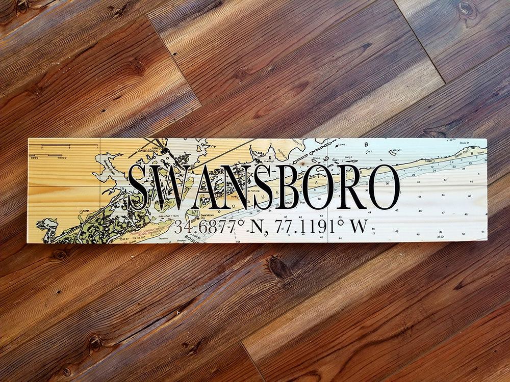Swansboro, NC Coordinate Sign