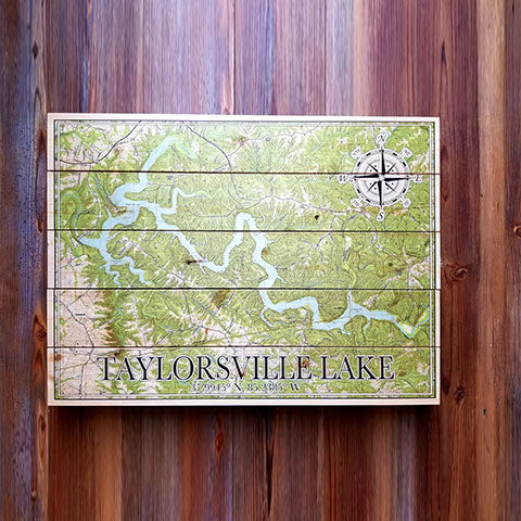 Taylorsville Lake, KY Pallet Map