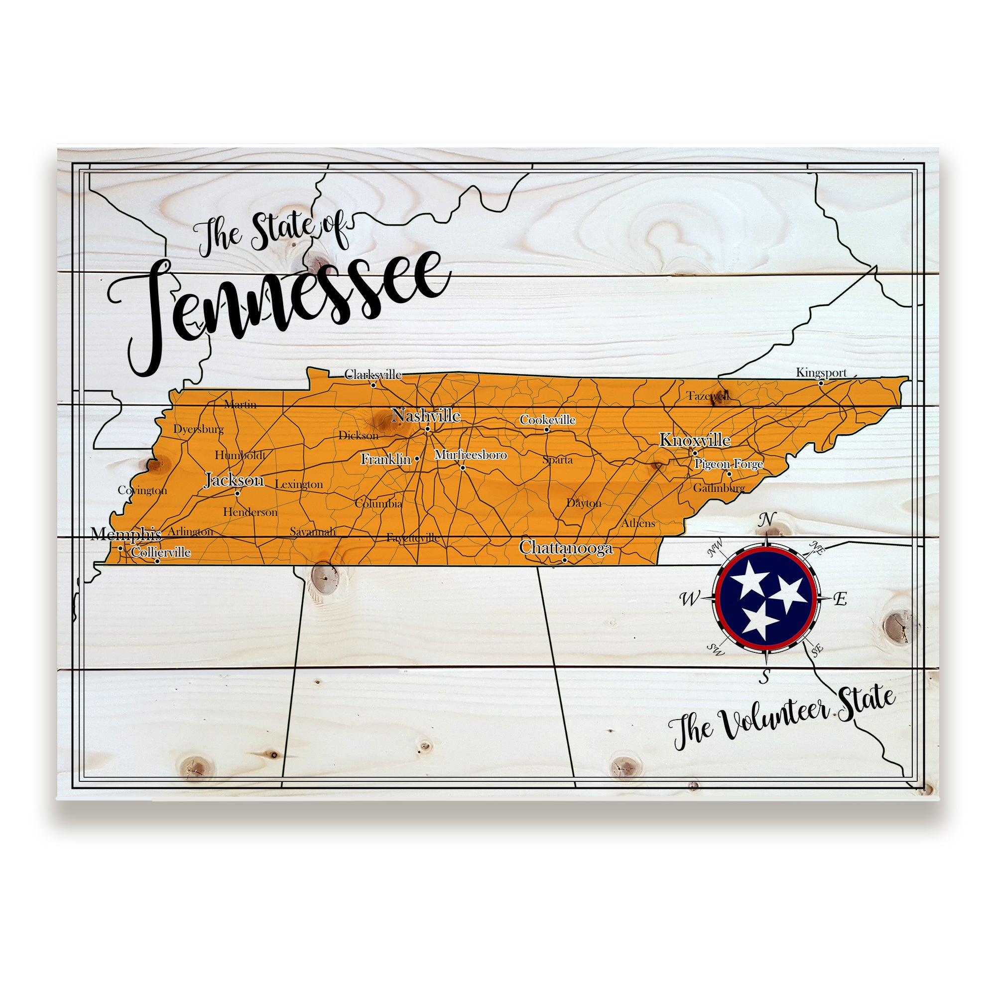 Tennessee State Pallet Map