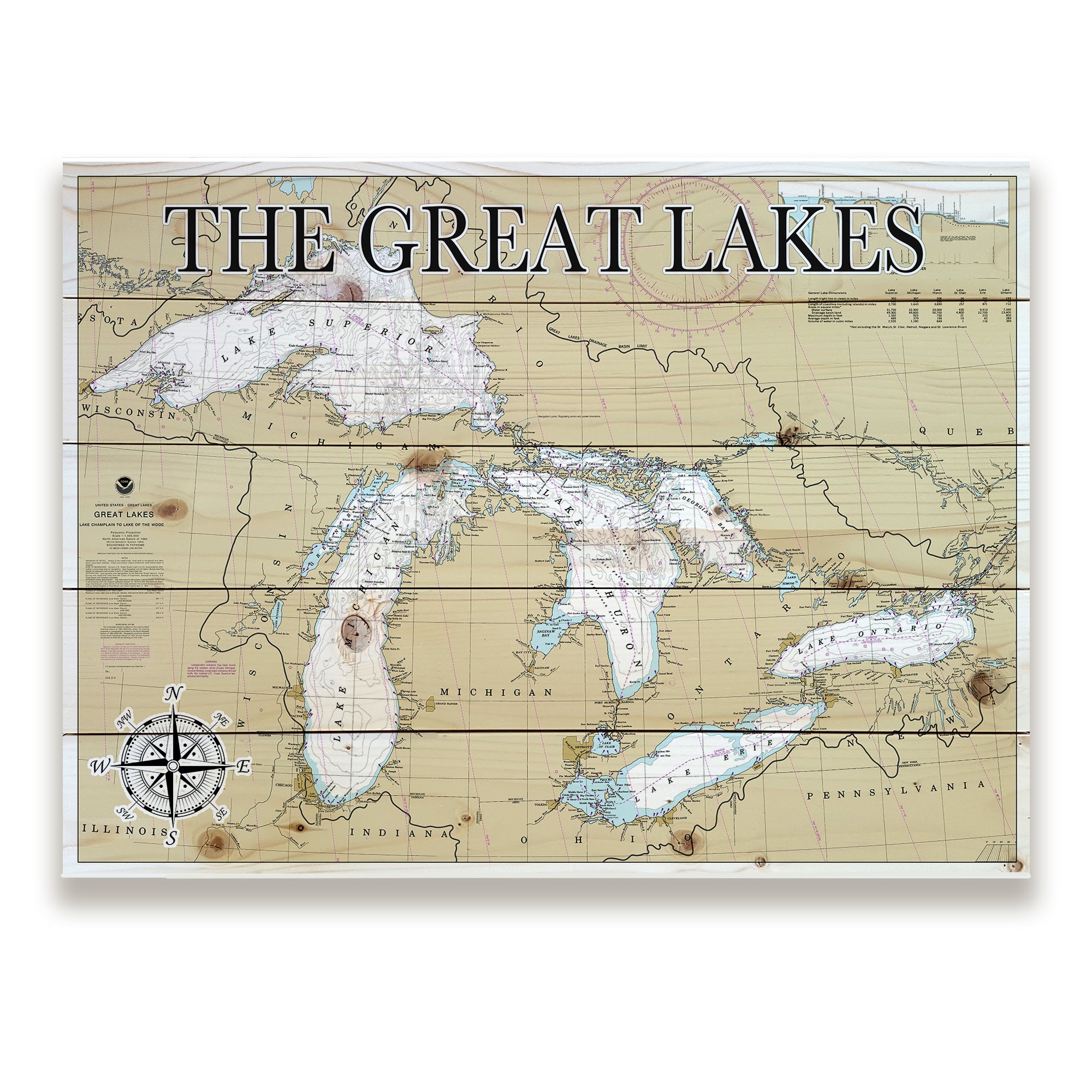 The Great Lakes Pallet Map