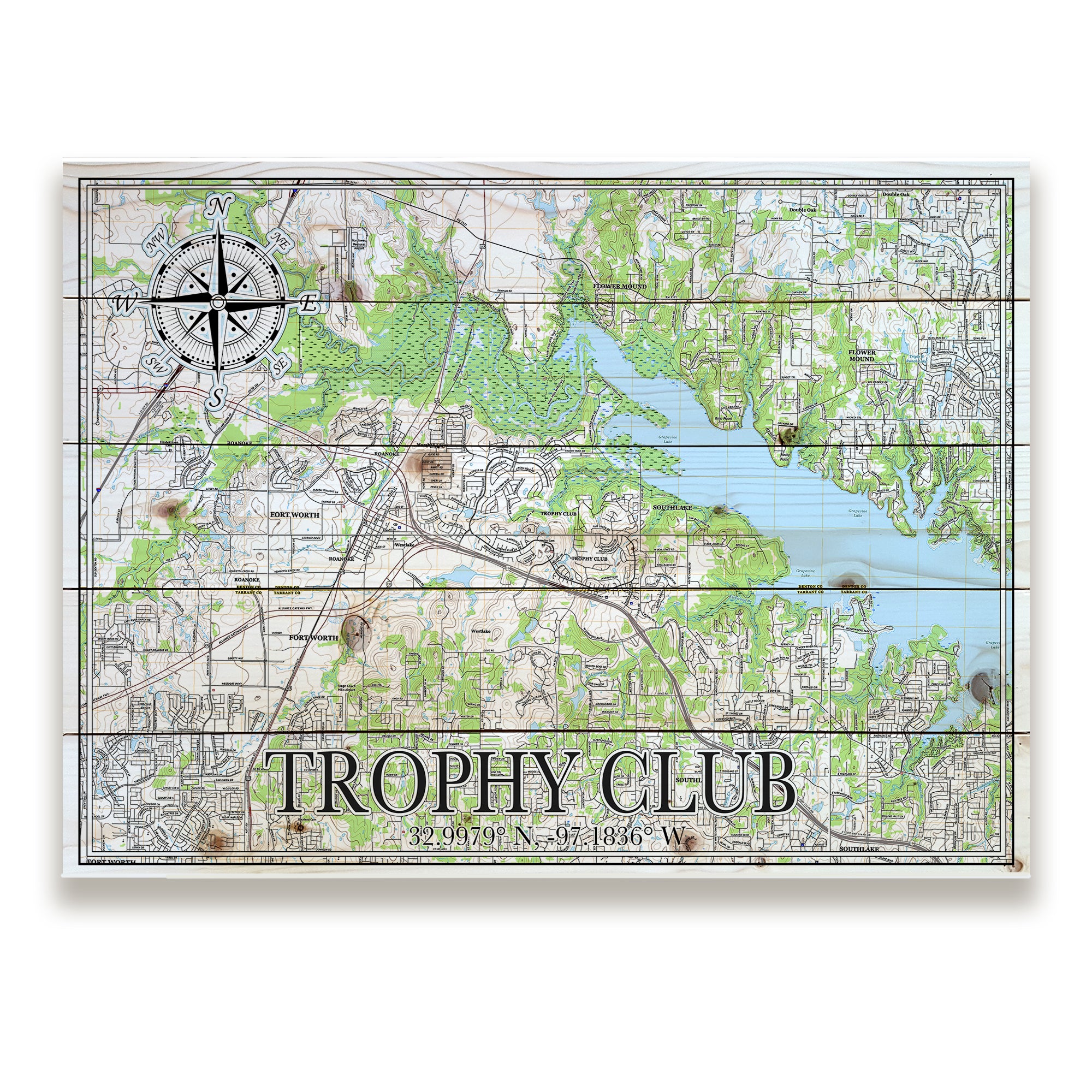 Trophy Club, TX Pallet Map
