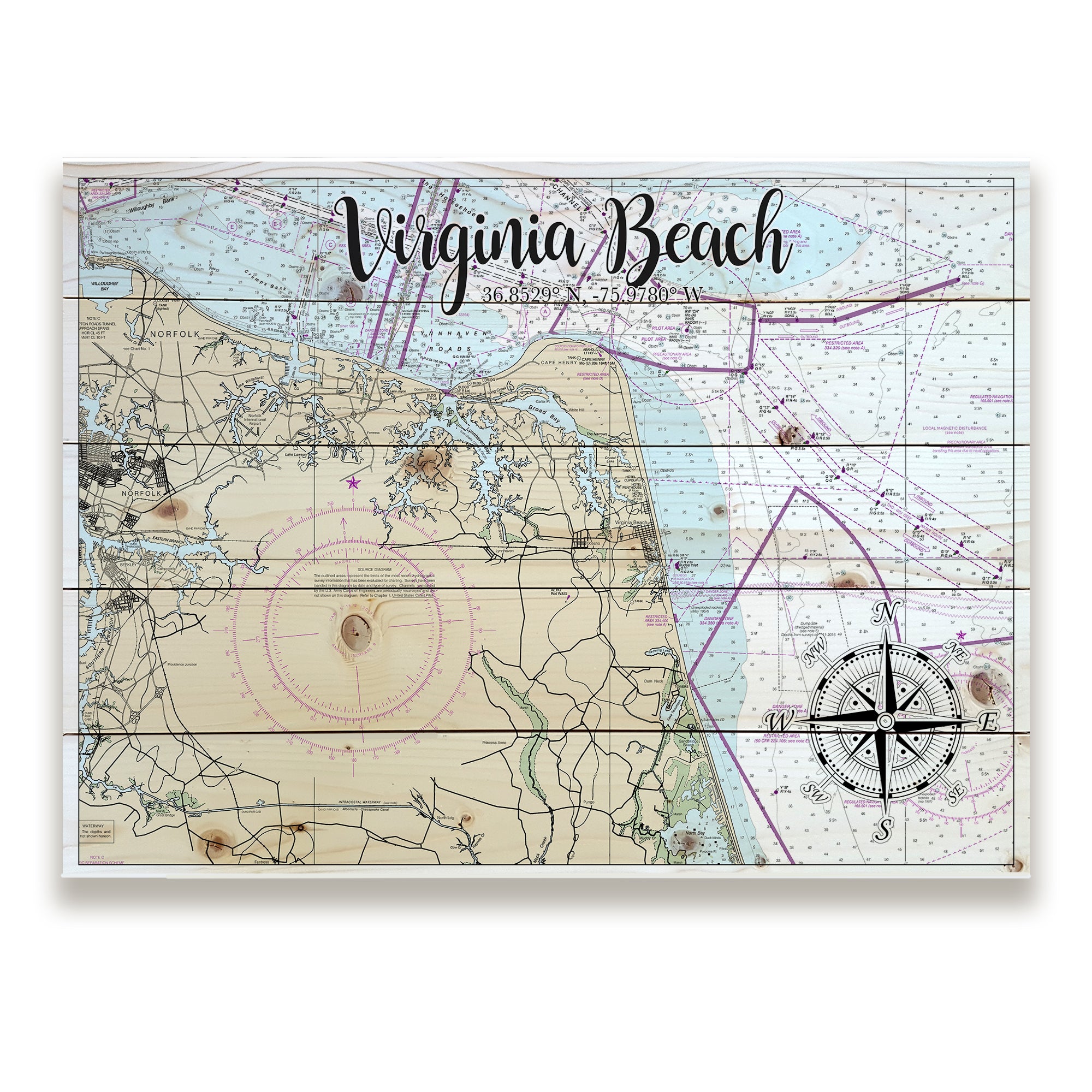 Virginia Beach, VA Pallet Map