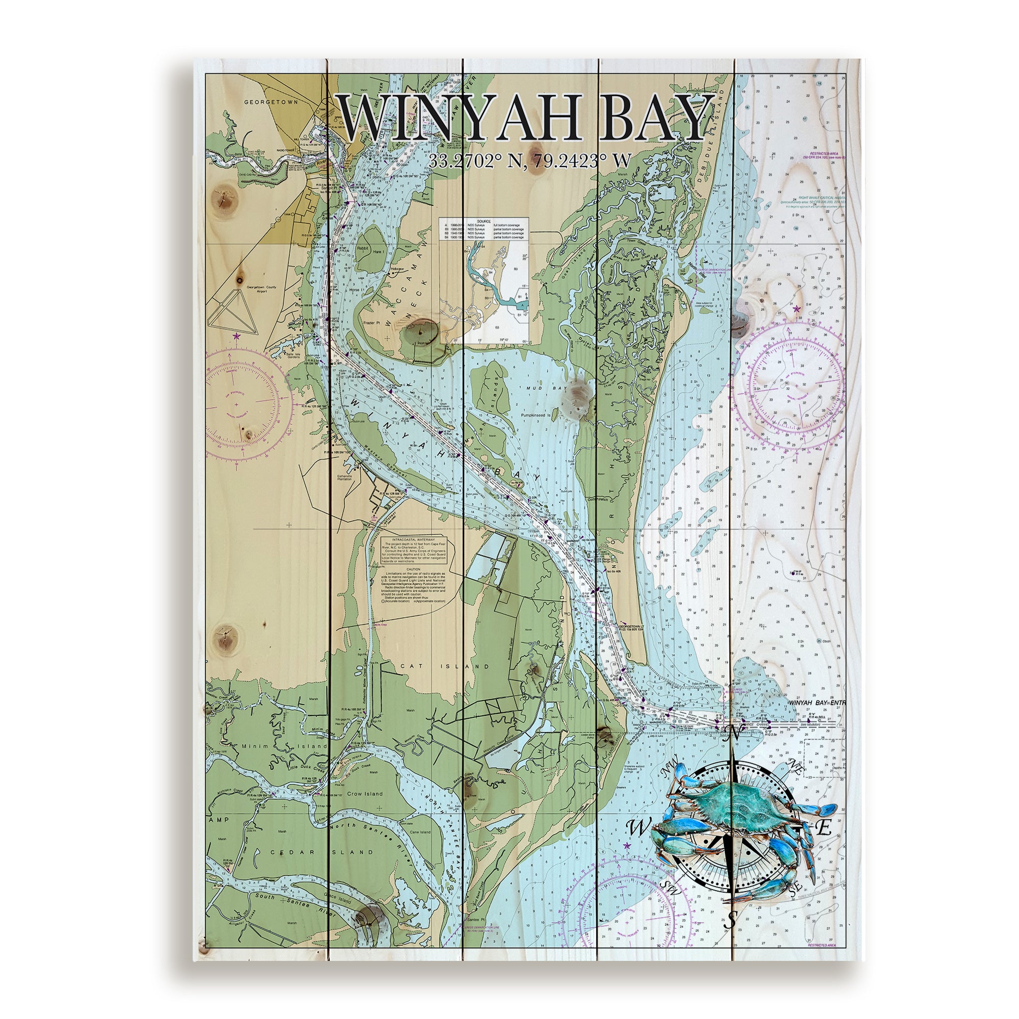 Winyah Bay, SC Pallet Map