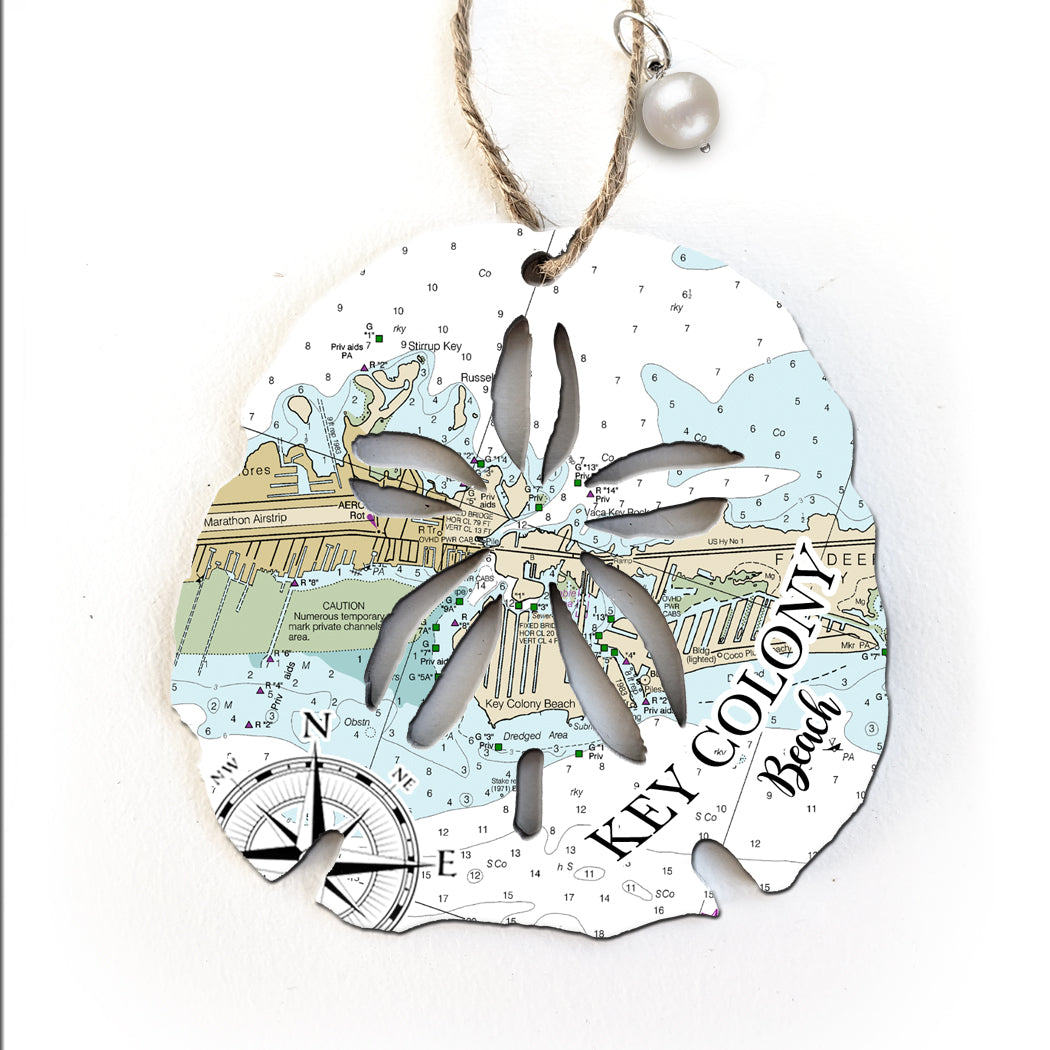 Colony Beach, FL Sand Dollar Map Ornament – MapMom